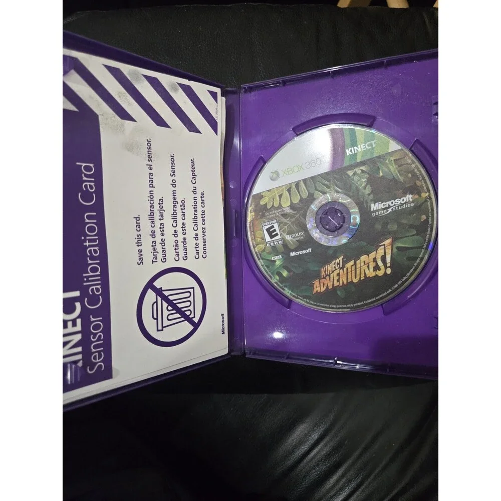 Kinect Adventures Xbox 360 Video Game Family Fun outdoor sports Complete CIB